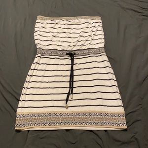 Strapless White House Black Market Dress